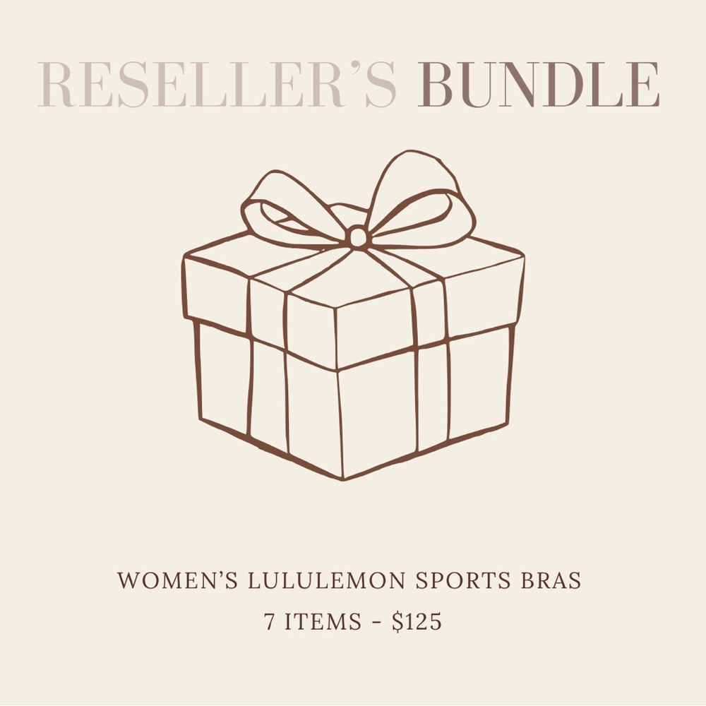 women’s lululemon sports bra reseller’s lot bundle - 7 items